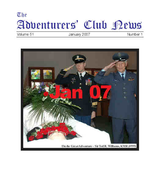 January 2007 Adventurers Club News Cover